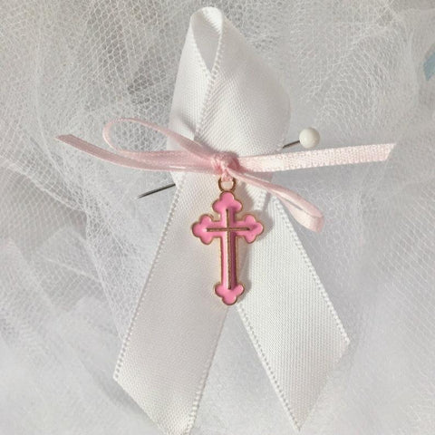 10 Traditional martyrika-martyrika for girls-witness pins-Orthodox Baptism items-Christening-white pink martirika