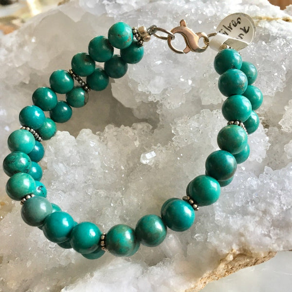 Turquoise bracelet for women-sterling silver bracelet-hand made jewelry-gifts for her