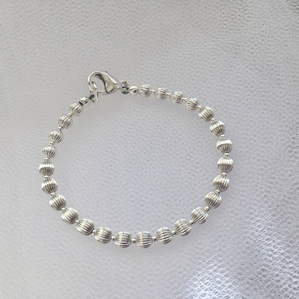 SSB4FLUTE-Sterling silver bracelet-hand made jewelry by Yianna-gifts for her